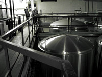 Another shot of the top of the some of the tanks at Great Lakes Brewery.  (February 2008)