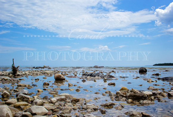 MICHIGAN:  Lake Huron as seen from Presque Isle, Michigan