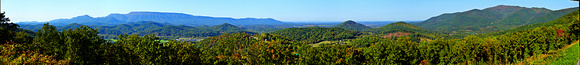 Great Smoky Mountains View Panoramic Photograph Print