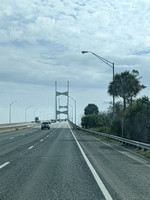 Approaching the Sidney Lanier Bridge in Brunswick, Georgia.