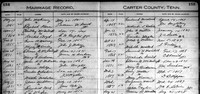 1831:  Our ancestors, James Maddron and Elilzabeth Woodby married on July 13, 1831 in Carter County, TN