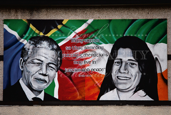 NORTHERN IRELAND:  Nelson Mandela and Bobby Sands Mural, Derry