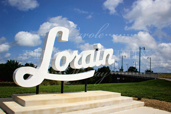 OHIO:  Lorain Script Sign