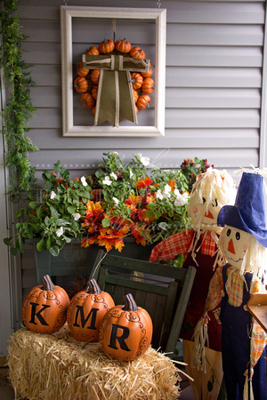 irishmurr, front porch decorations, fall decorations