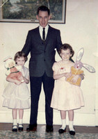 Billy and daughters Debby and Carole on Easter Sunday.