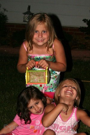 Here are our three fearless lightning bug catchers!  (June 24, 2008)© Carolyn S. Murray 2008