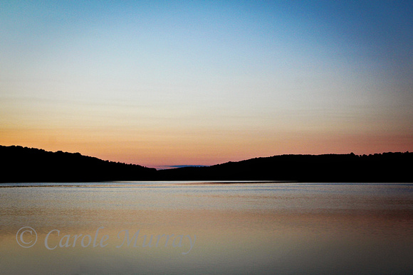 Sunset over Lake George