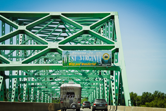 Bridge Between Ohio and West Virginia Over Ohio River