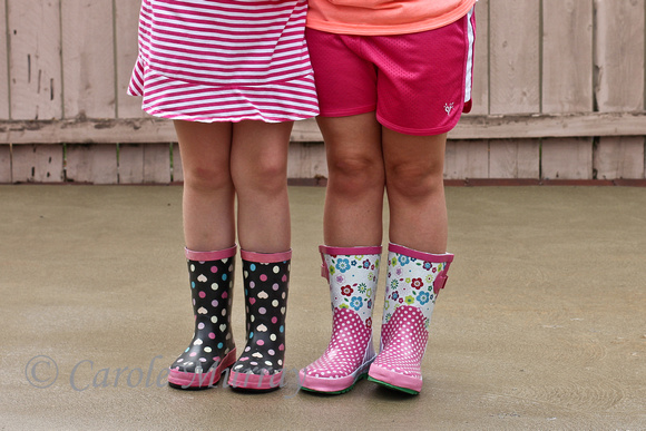Girl Feet Wellies Rain Boots