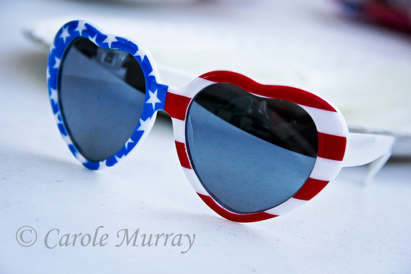 Red White Blue Patriotic Sunglasses